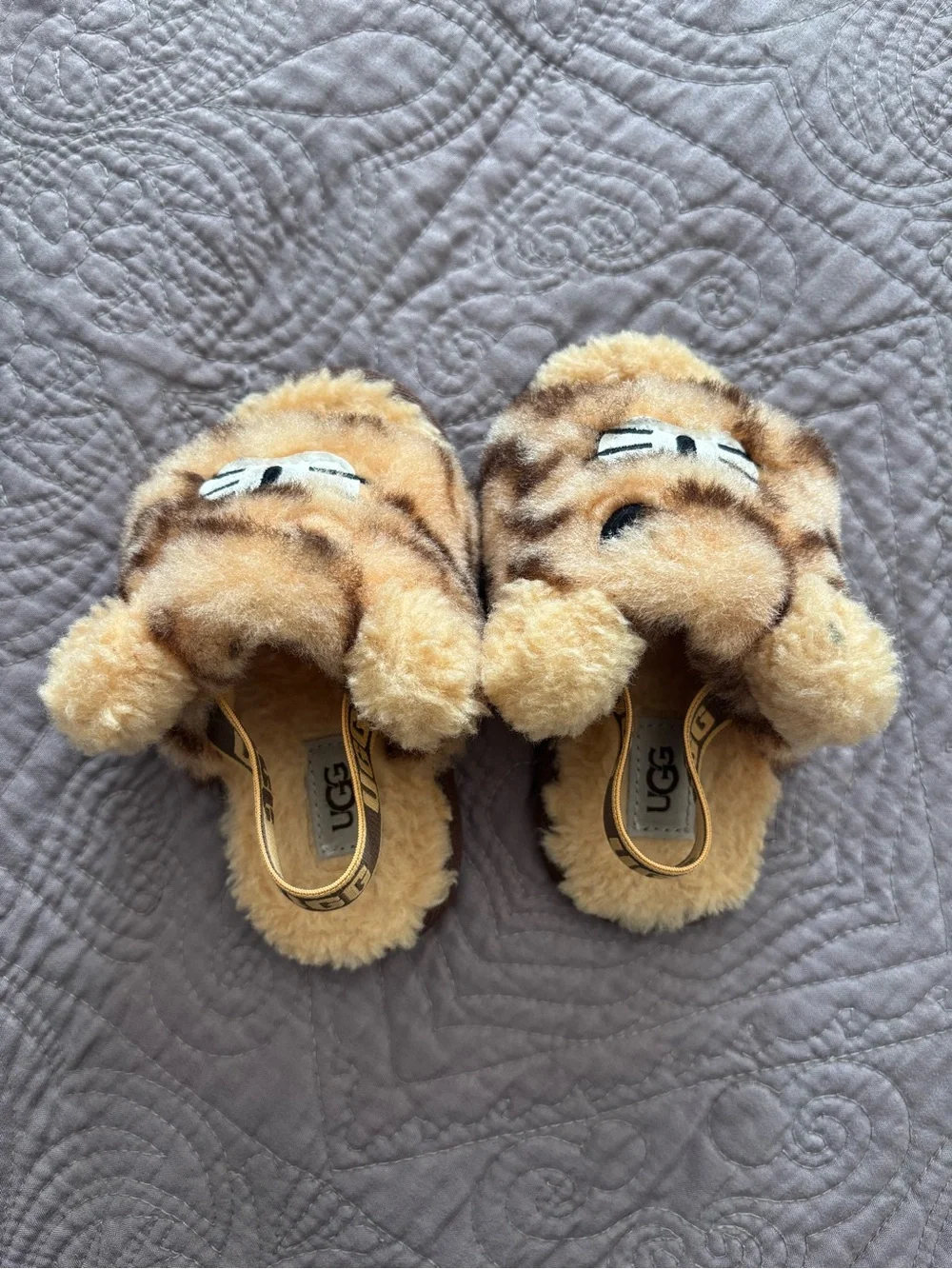 UGG Kids Plush Animal Slippers